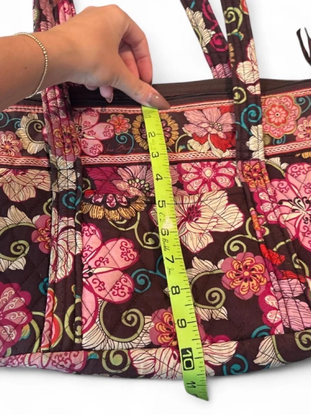 Vintage Vera Bradley Mod Floral Pink Morgan Shoulder Bag - RARE